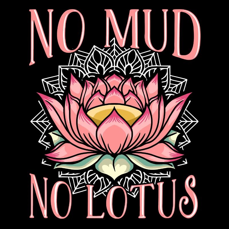Pas de boue pas Lotus Le Yoga Drôle
