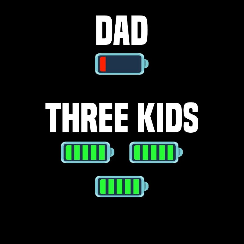 Dad and triplets
