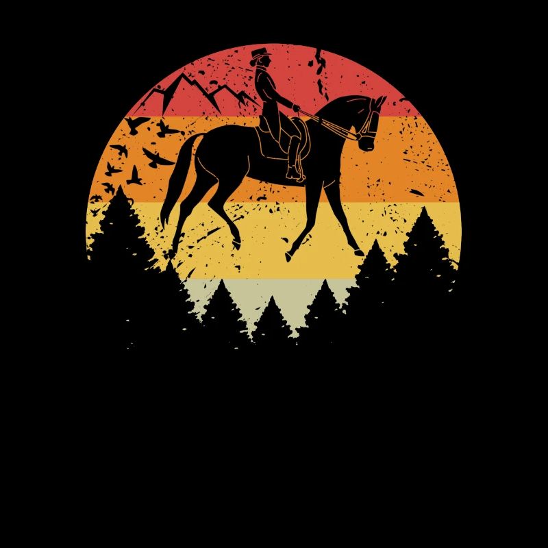 Vintage cheval cavalière dressing équitation Équitation