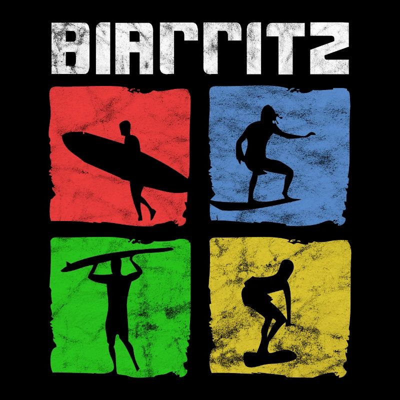 Surf pour surfeurs Vintage Biarritz Idée cadeau