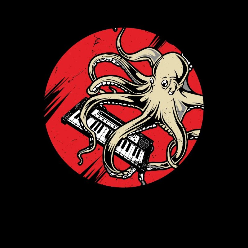Retro Japan Synthesizer Octopus Analog Synth