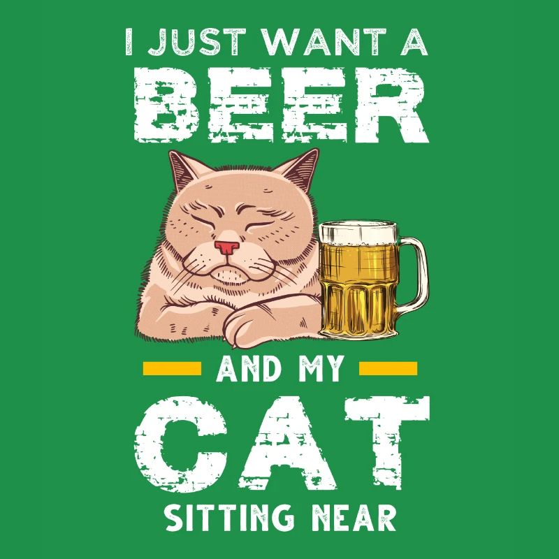 Bier & Katze Bierkatze Geschenk