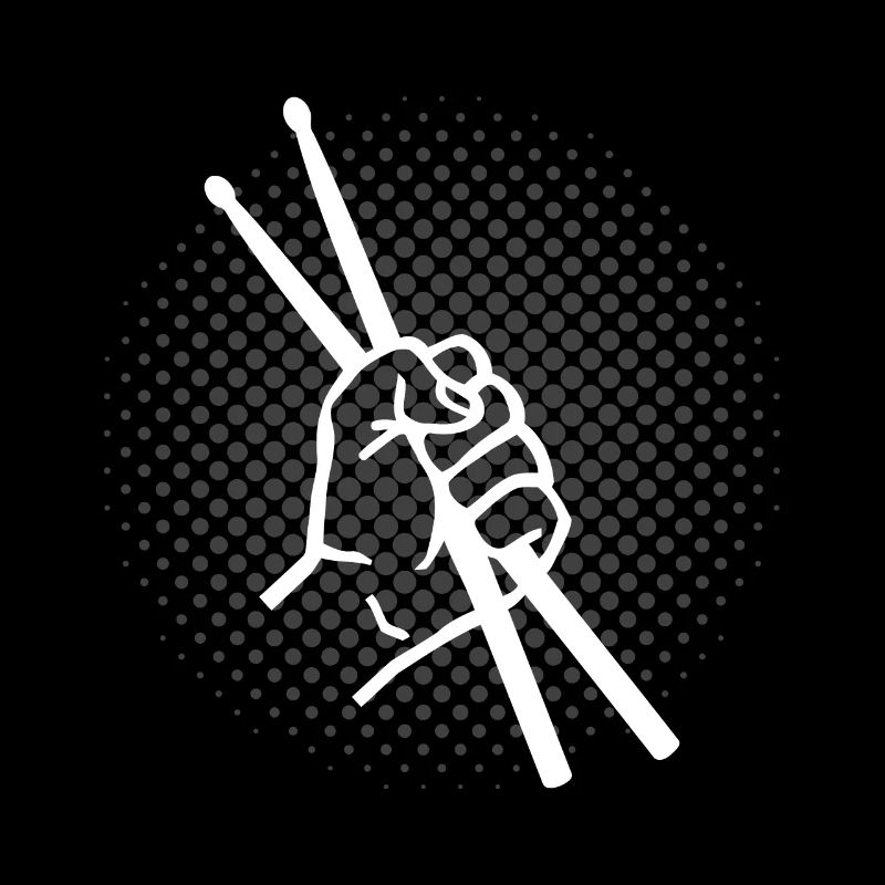 Batteur Trommler Drummer Sticks Idee