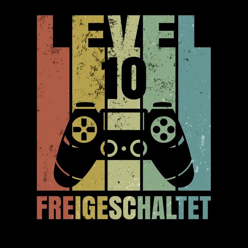 Level 10 freigeschaltet Geburtstagsshirt Geschenk