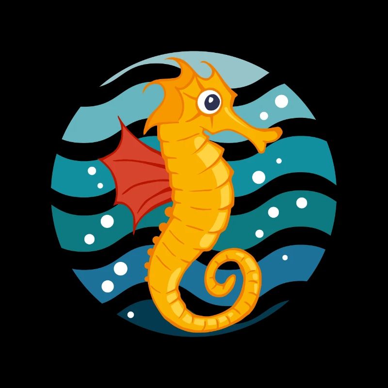 Mignon hippocampe Natation Test Nageur d’eau