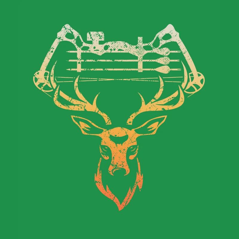 Bogenjagd Pfeil & Bogen Hirsch Jäger Hirsch Jagd