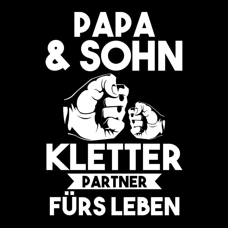 Papa & Sohn Kletterpartner Klettern
