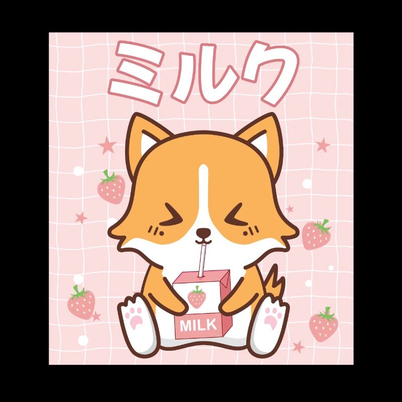 Japanisches Kawaii Erdbeermilch Geschenk