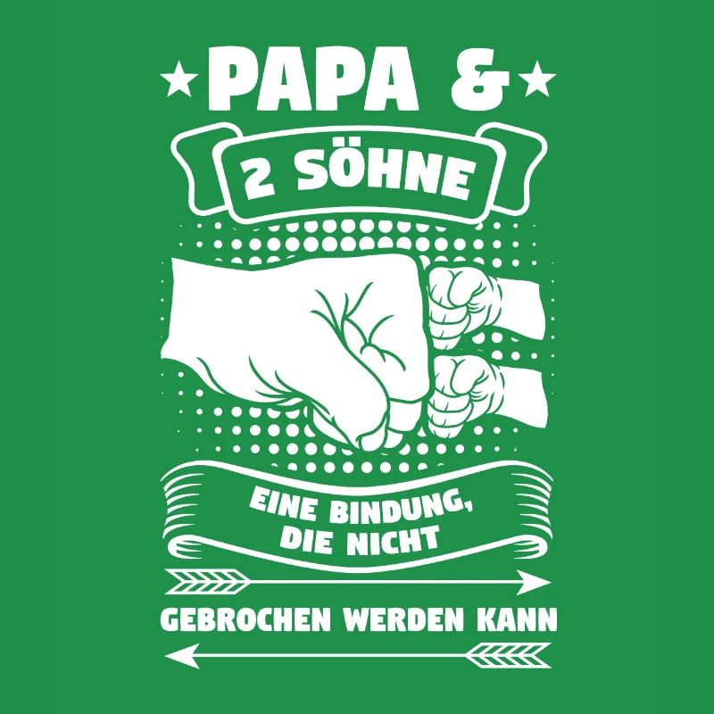 Papa 2 Söhne Vater Geschenk