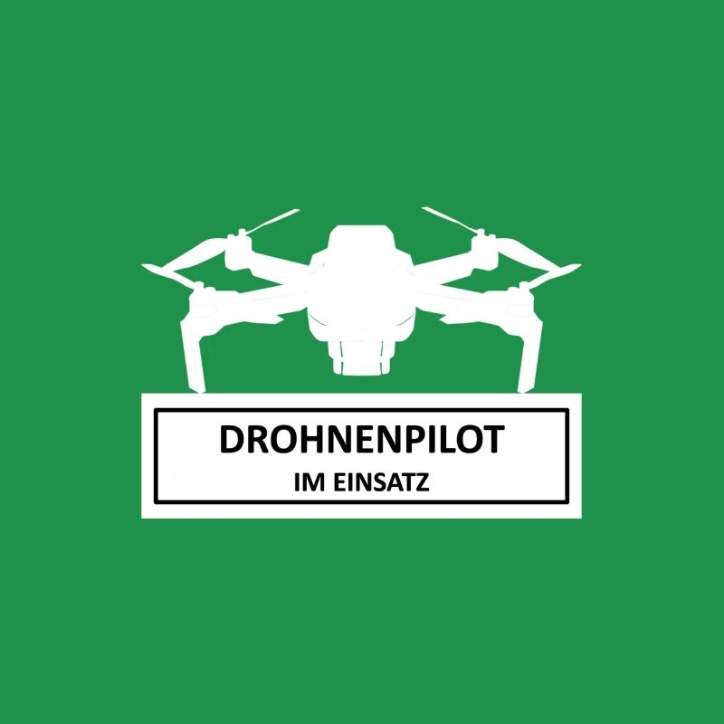 Drone pilot in action Funny design hobby