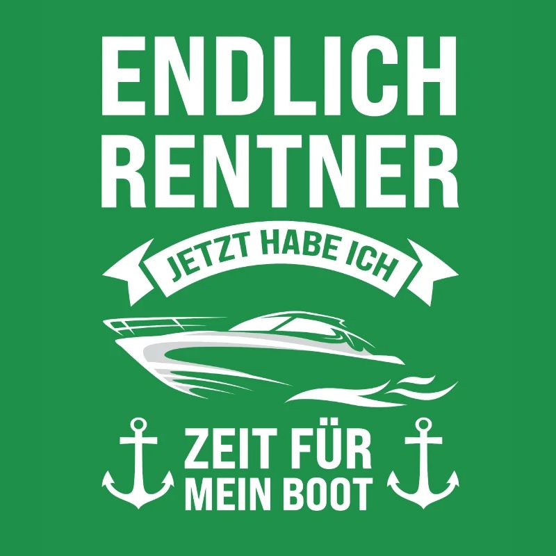Boot Rentner Bootfahrer Geschenk