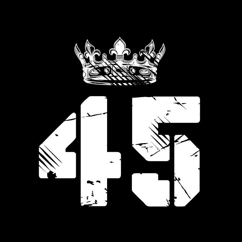 45 Number crown