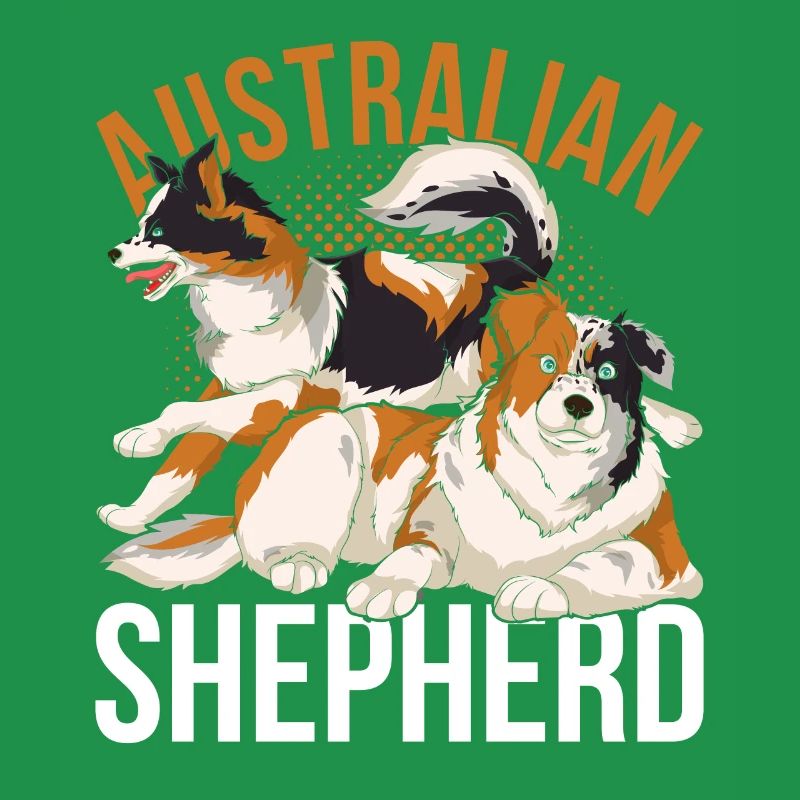 Aussie Hundebesitzer Hund Australian Shepherd