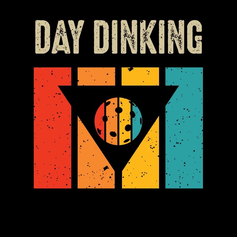 Jour Dinking Drôle Martini Pickleball