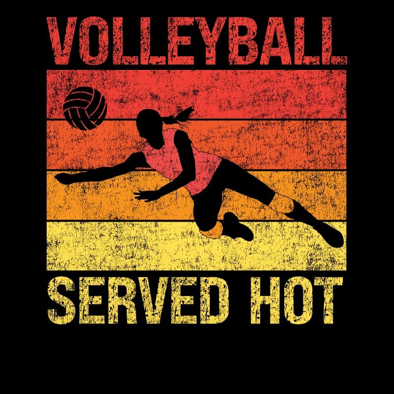 Volleyball Player Team Retro