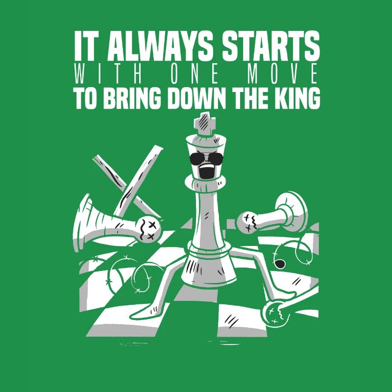 Starts One Move Bring Down King Schach Figur König