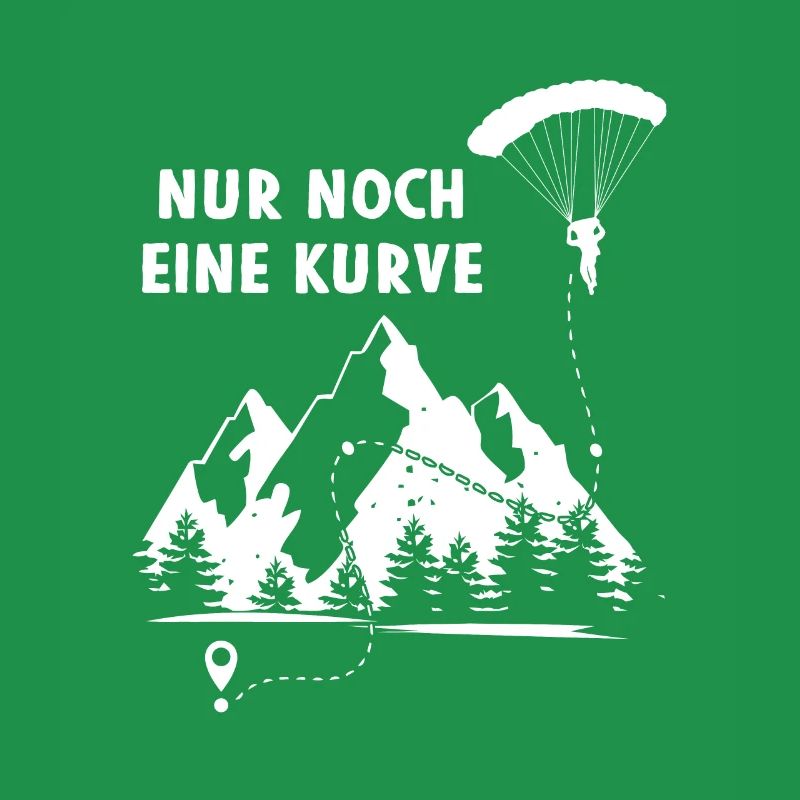 Nur Eine Kurve Paragleiter Berge Gleitflug