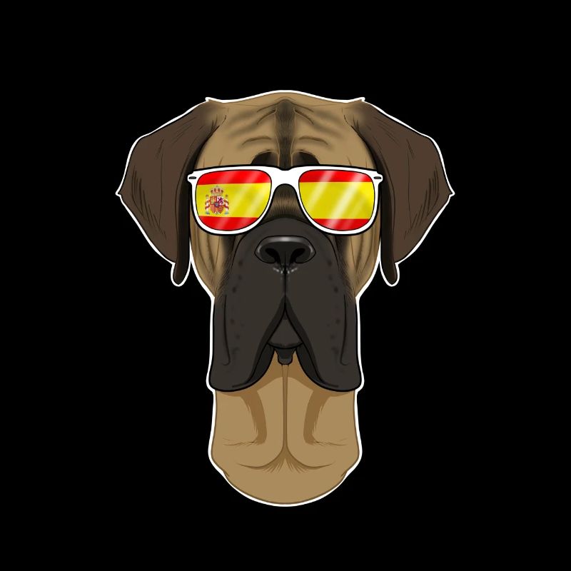 Mastiff I Spain Sunglasses I Spanish Flag