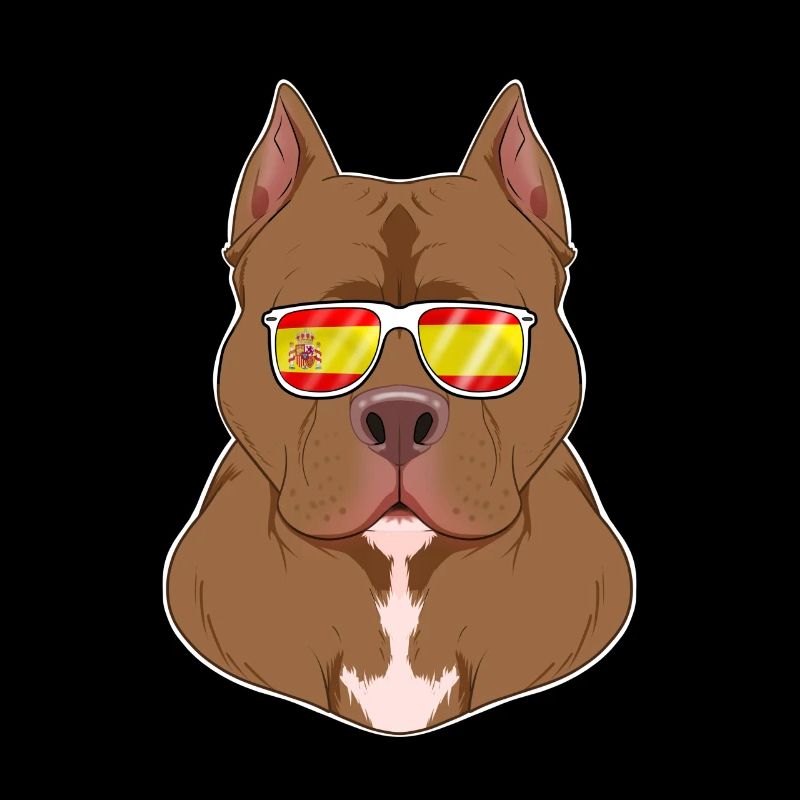 Pitbull I Spain Sunglasses I Spanish Flag