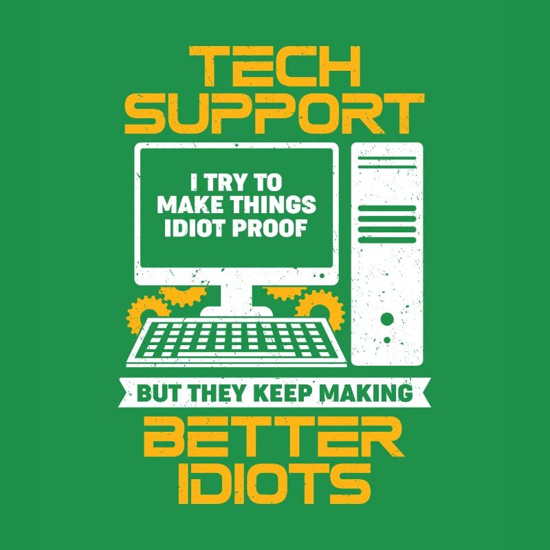 Computer PC Profession IT Support Personnel Cadeau