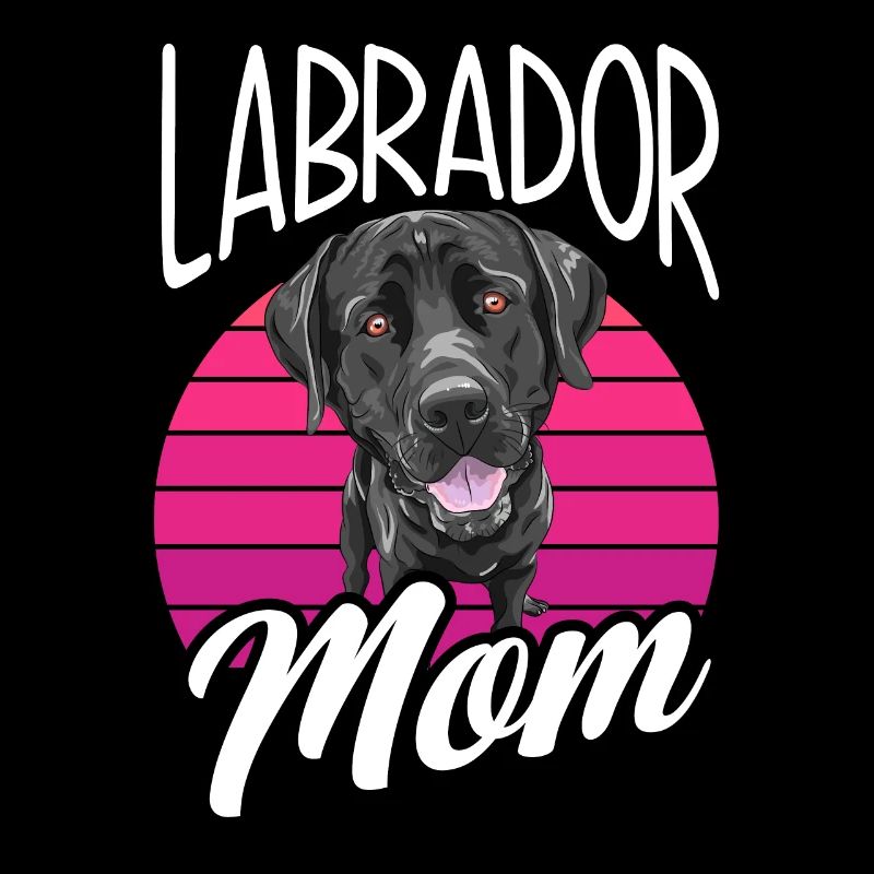 Schwarzer Labrador Labrador Mama