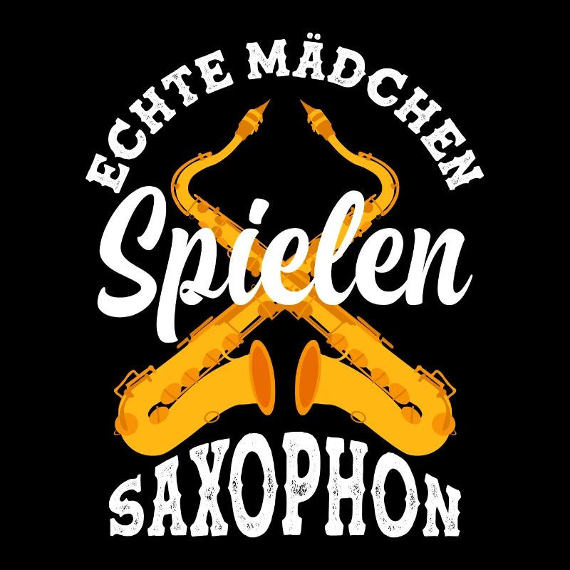 Echte Mädchen Spielen Saxophon