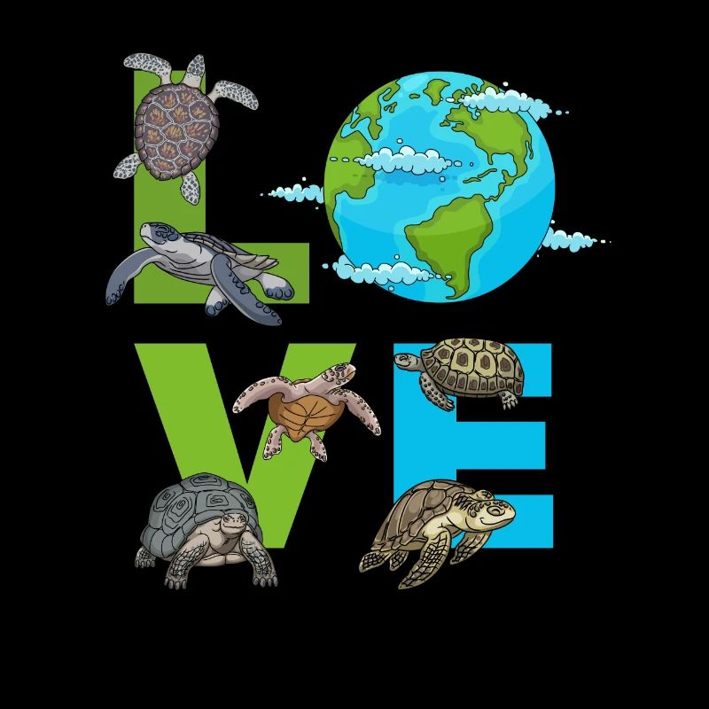LOVE Turtles Earth Day Turtle Environment Save