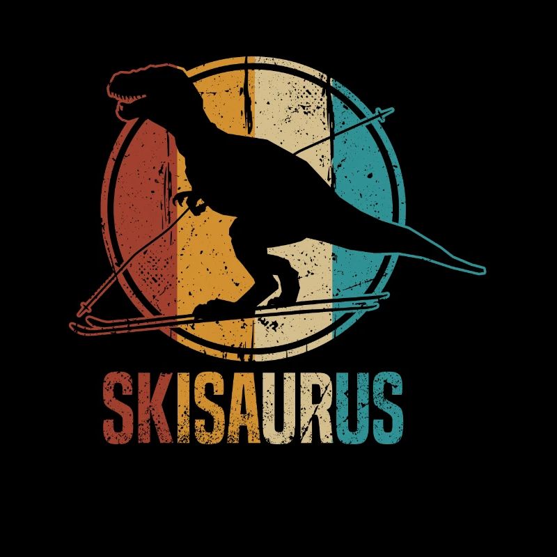 Skisaurus Fun Skiing Dino Ski Dinosaurs