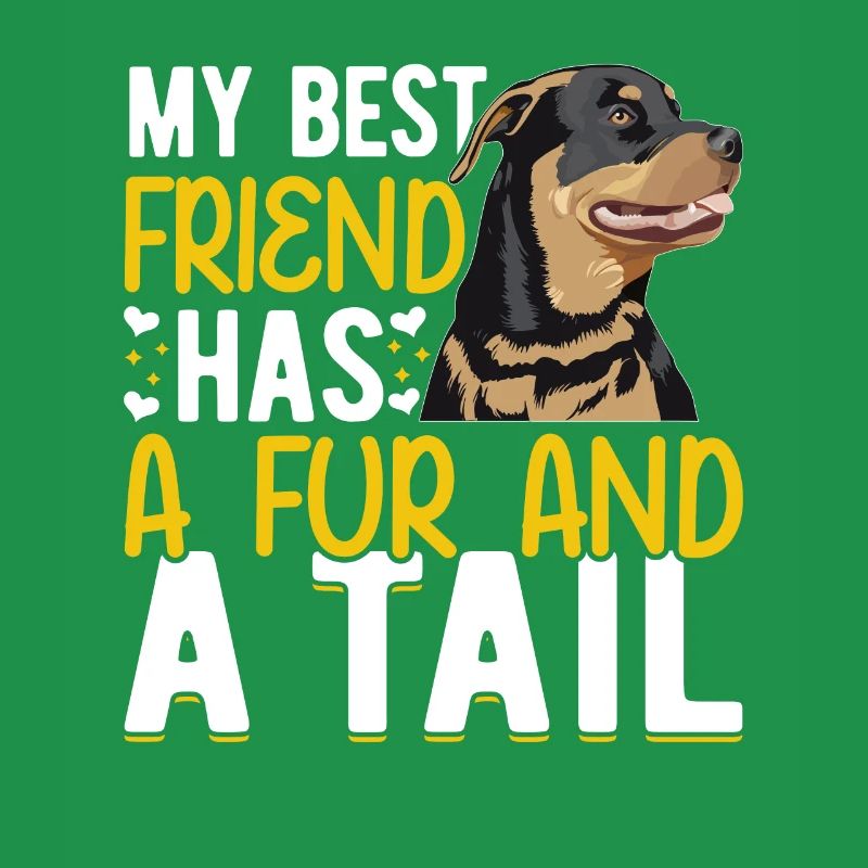 Le meilleur ami de Rottweiler a de la fourrure et de la queue