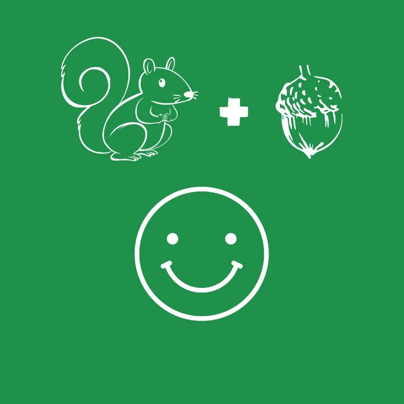 Funny Squirrel + Squirrel = Happy