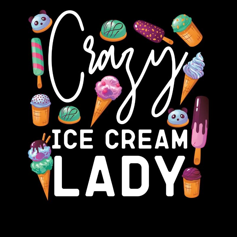 Crème glacée Fille Cône Popsicle Crazy