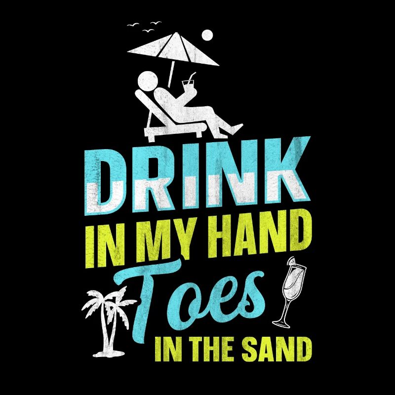 Boire dans mes orteils dans le sable Beach Holiday