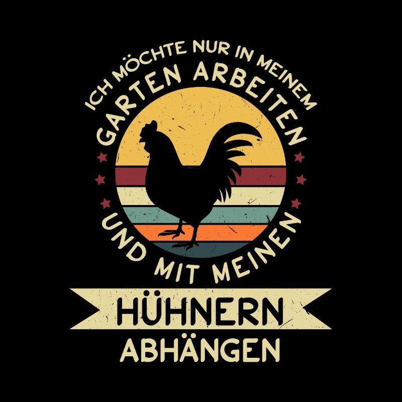 Ich Möchte Im Garten Arbeiten Mit Hühnern Abhängen