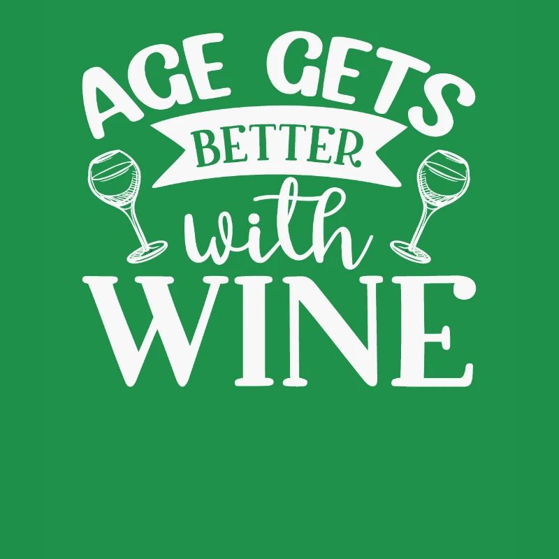 Das Alter wird besser mit Wein