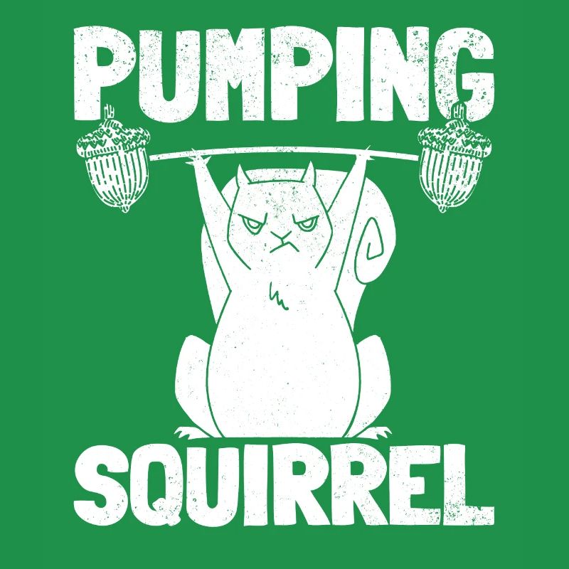 Pumpendes Eichhörnchen Powerlifting Eichhörnchen
