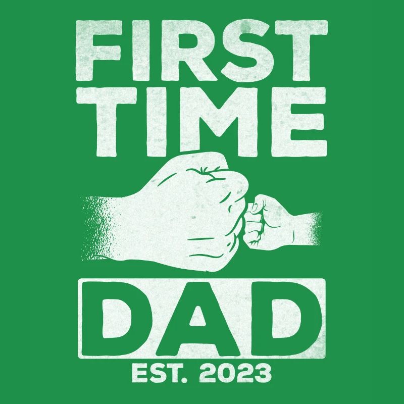 Zum ersten Mal Dad Est. 2023 Papa wird Vaterschaft