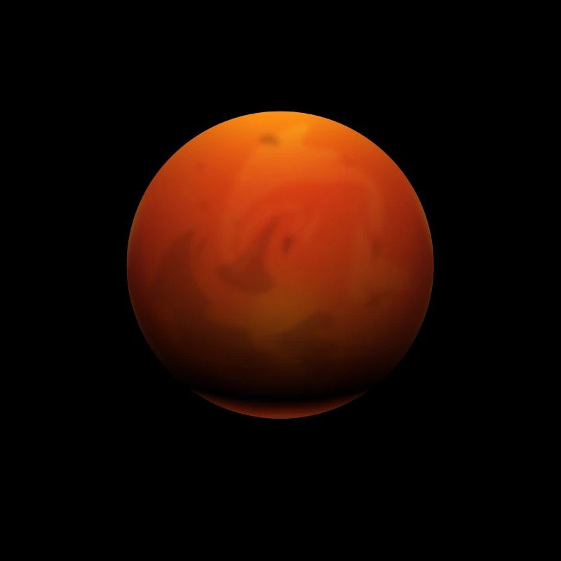 Mars Red Planet Space Astronaut Gift