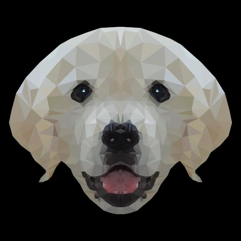 Chien Labrador Polygone