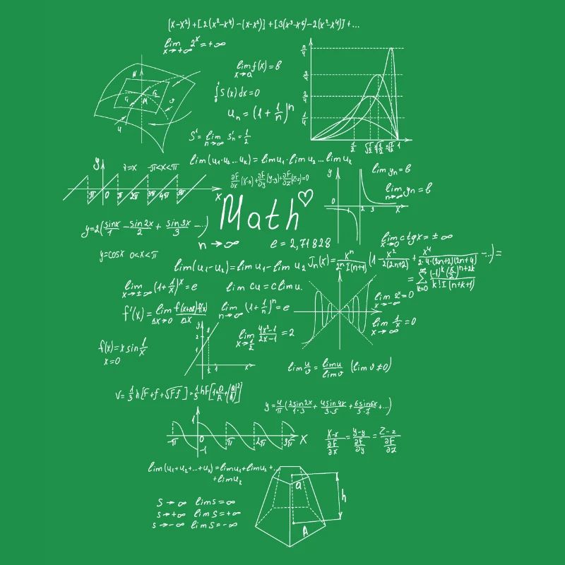Mathematics equations I love math