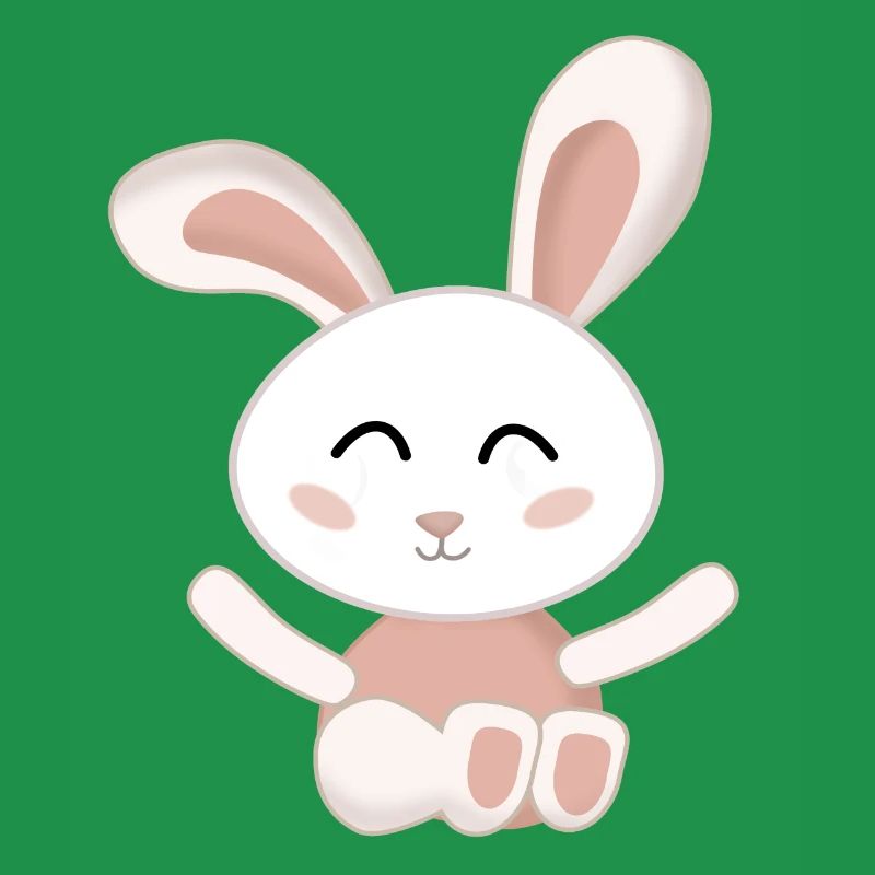 Rabbit White cute pink