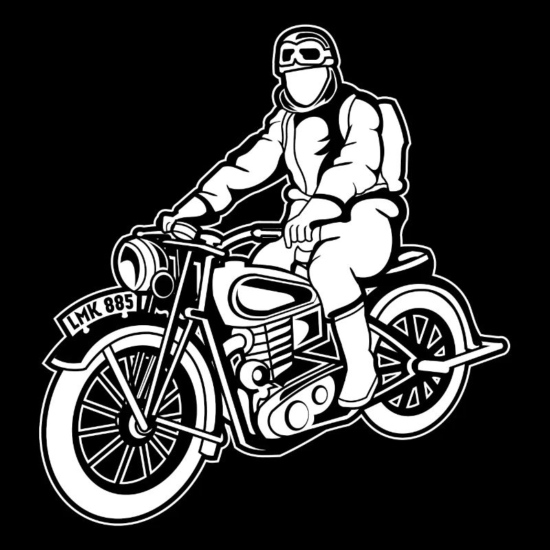 Chopper / Motorrad 04_weiß