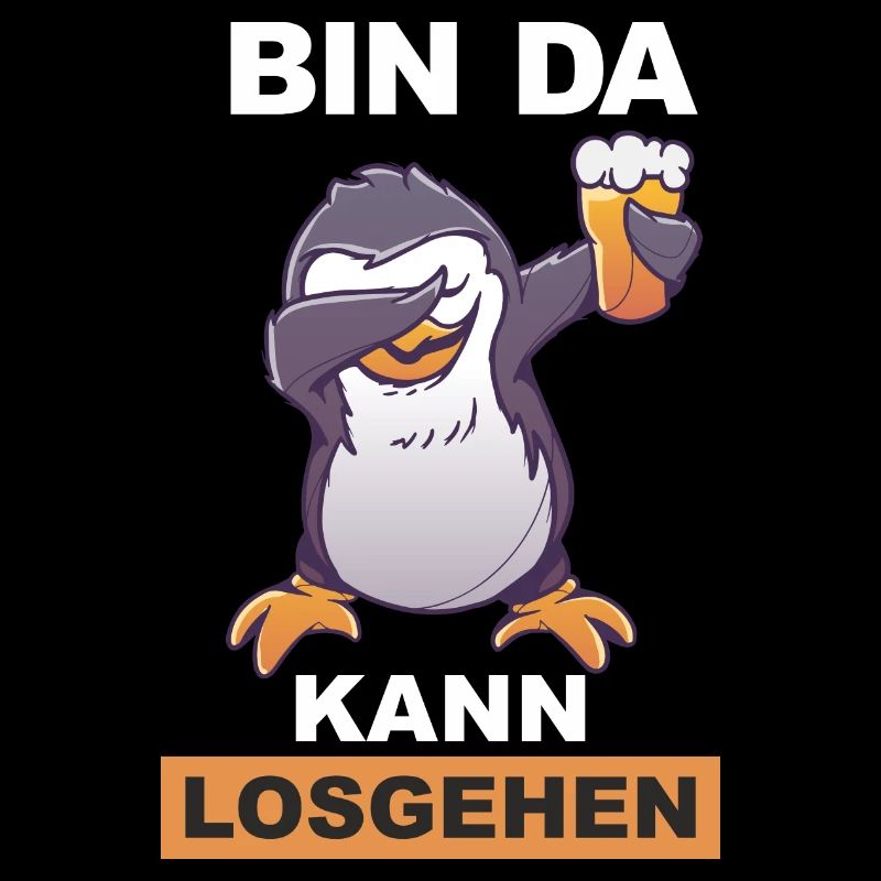 Dabbing Pinguin Trinkspruch Spass