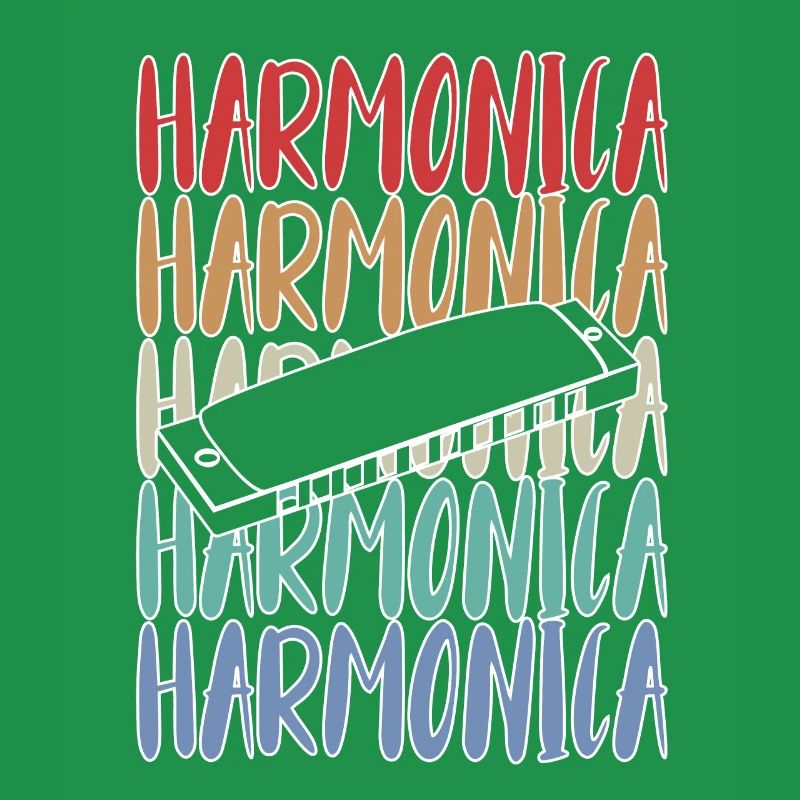 Harmonica Harmonica Player Vintage