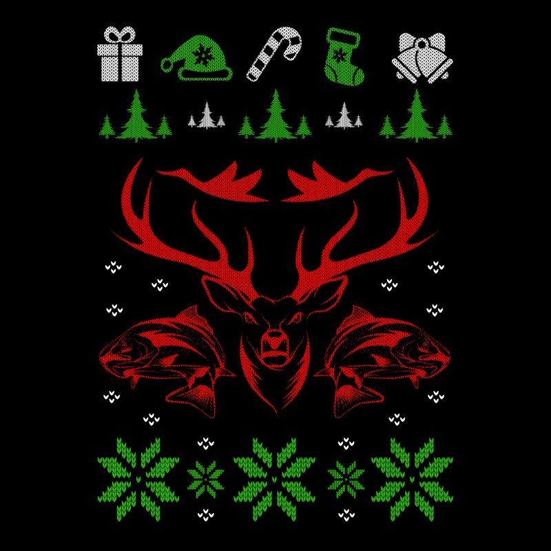 chasse Deere cavalier cadeau de Noël laid