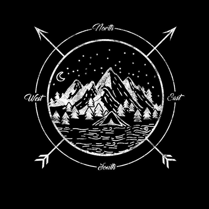 Compass gift cardinal directions mountains hiking