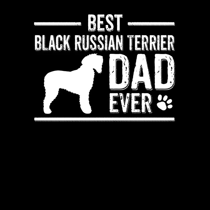 Schwarzer Russe-Terrier-Hundebesitzer Terrier-Vati-Geschenk