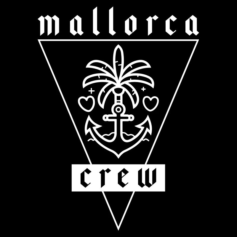 Mallorca Crew Anker Palme Herz Liebe