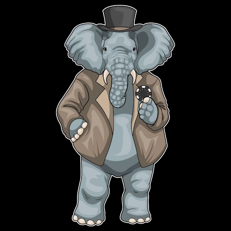 Elephant Poker Poker Chips