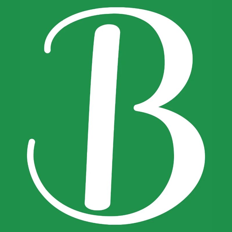 Calligraphy, initial B