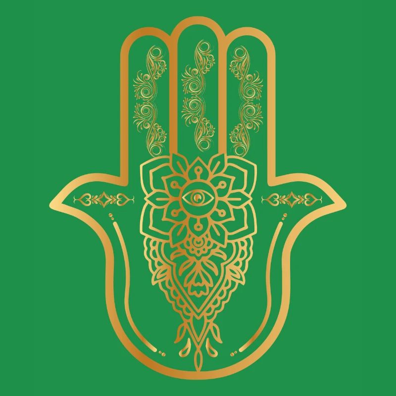 Main Hamsa dorée